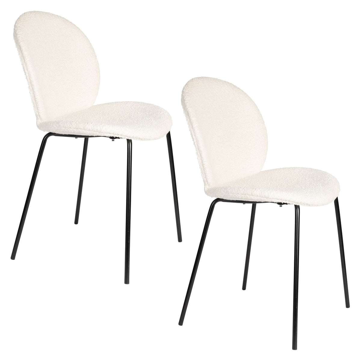 Bonnet Chair in Weiss präsentiert im Onlineshop von KAQTU Design AG. Stuhl ist von Zuiver