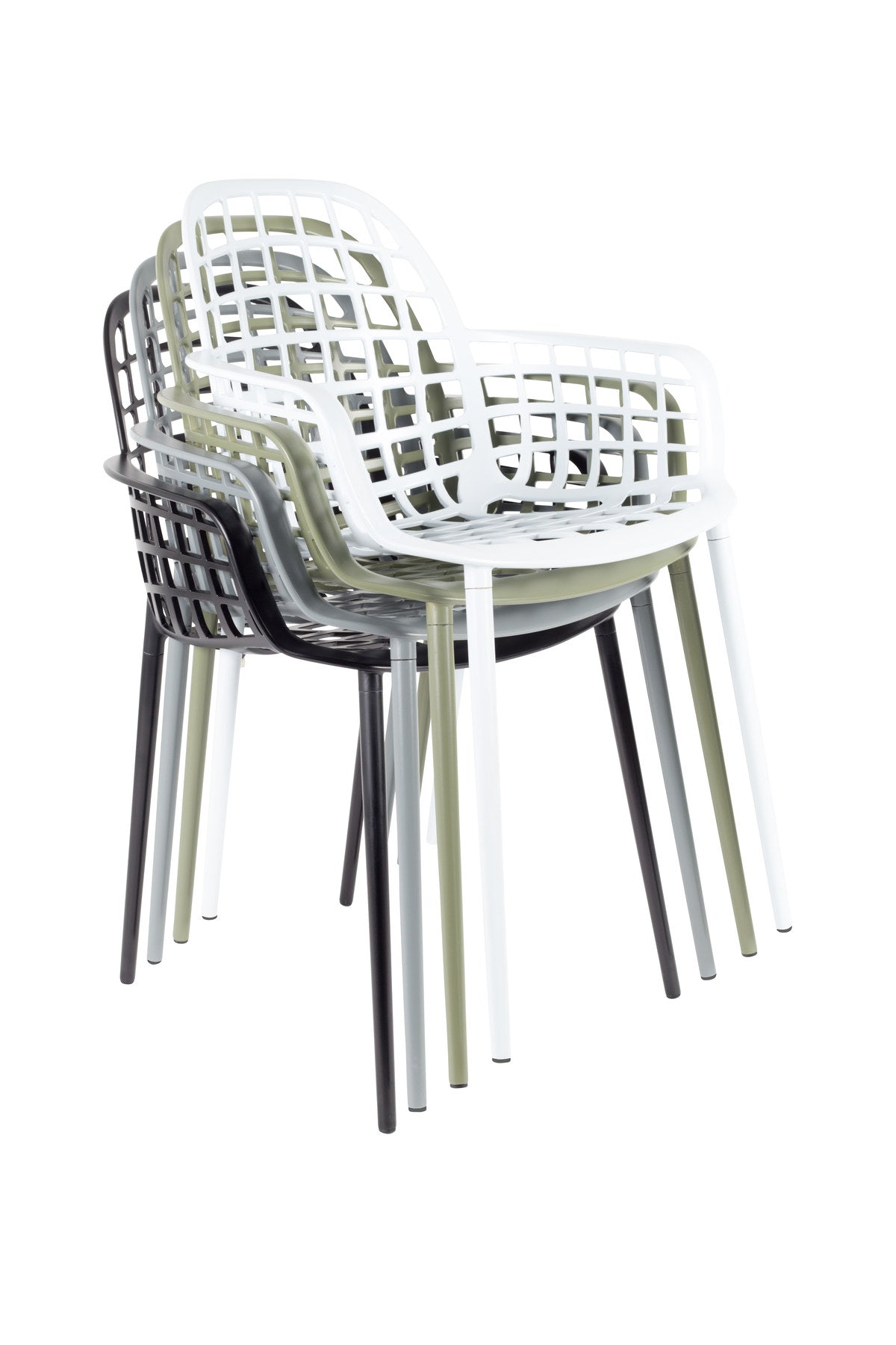 Gartenstuhl mit Armlehne Albert Kuip in Schwarz präsentiert im Onlineshop von KAQTU Design AG. Gartenstuhl mit Armlehnen ist von Zuiver
