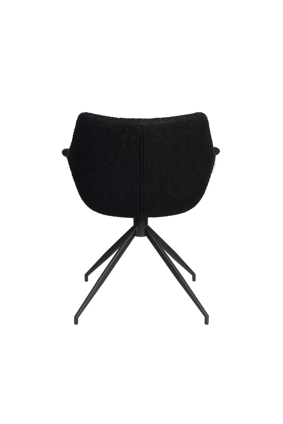 Armlehnstuhl Doulton Swivel in Schwarz präsentiert im Onlineshop von KAQTU Design AG. Dreh-Schalenstuhl mit Armlehnen ist von Zuiver