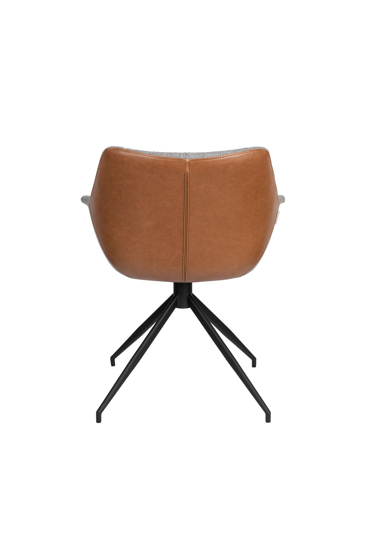 Armlehnstuhl Doulton Swivel in Braun präsentiert im Onlineshop von KAQTU Design AG. Dreh-Schalenstuhl mit Armlehnen ist von Zuiver