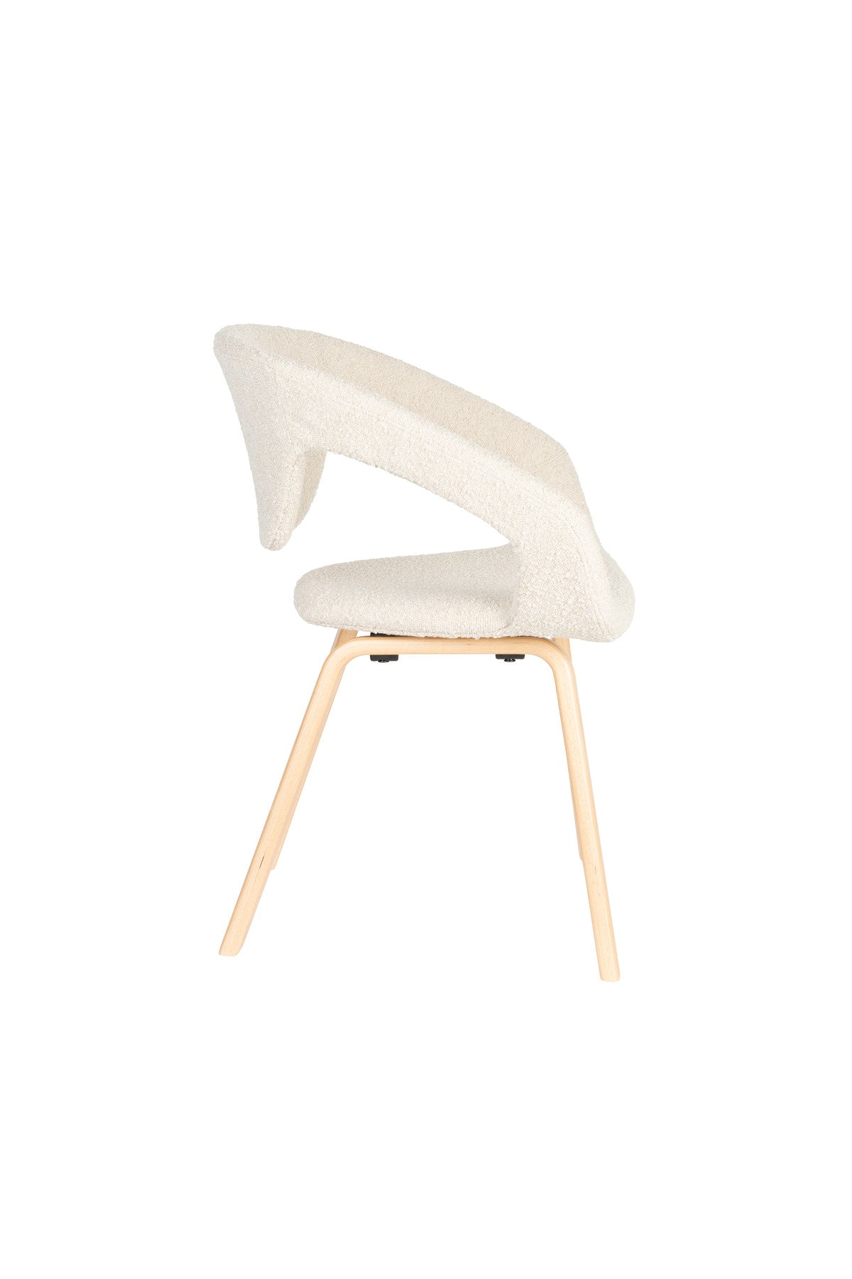 Flexback Stuhl Beige in beige präsentiert im Onlineshop von KAQTU Design AG. Stuhl mit Armlehne ist von Zuiver