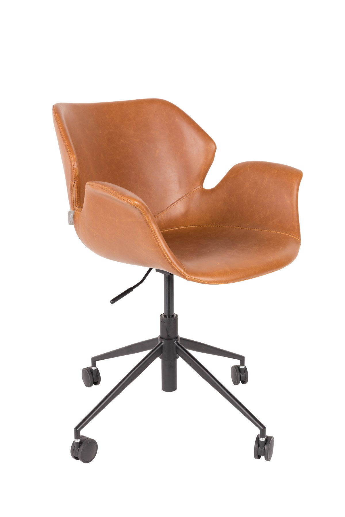 Bürostuhl Nikki in Braun präsentiert im Onlineshop von KAQTU Design AG. Bürostuhl ist von Zuiver