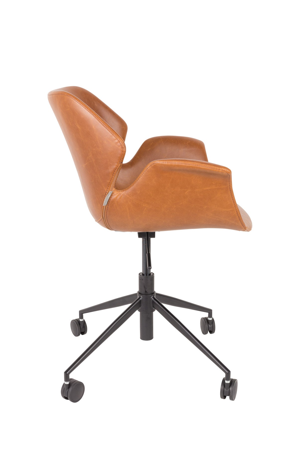 Bürostuhl Nikki in Braun präsentiert im Onlineshop von KAQTU Design AG. Bürostuhl ist von Zuiver
