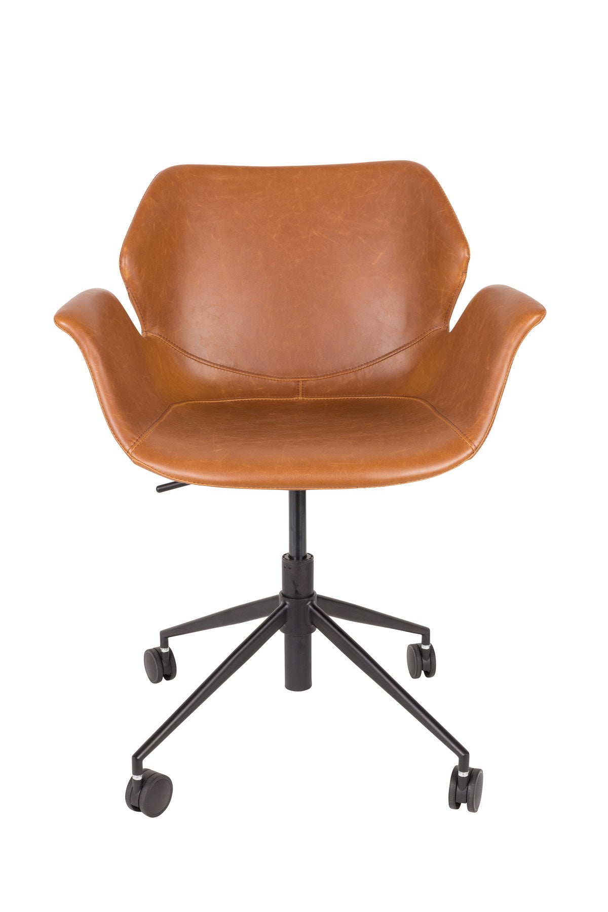 Bürostuhl Nikki in Braun präsentiert im Onlineshop von KAQTU Design AG. Bürostuhl ist von Zuiver
