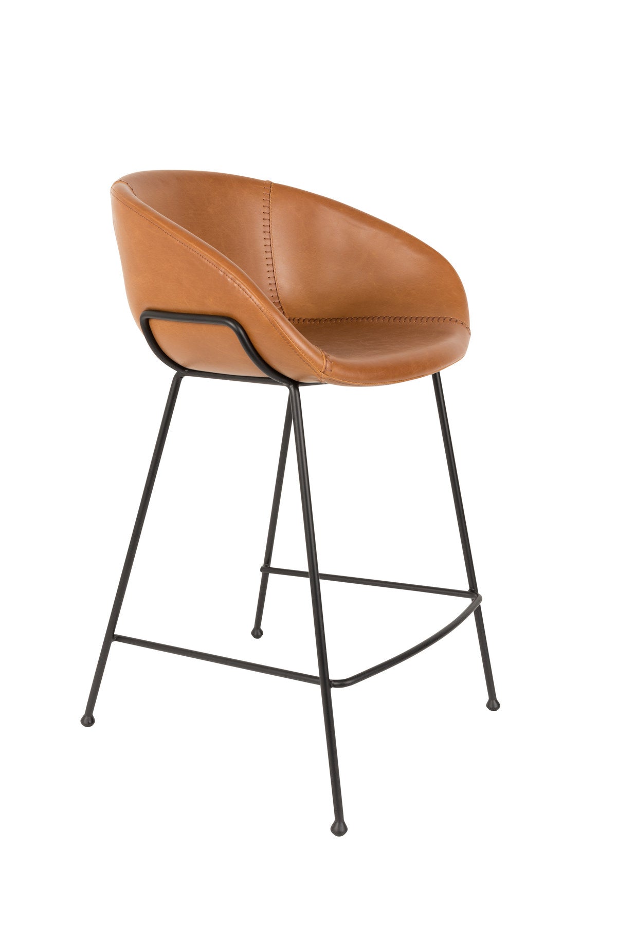 Barstuhl Feston in Braun präsentiert im Onlineshop von KAQTU Design AG. Barstuhl ist von Zuiver