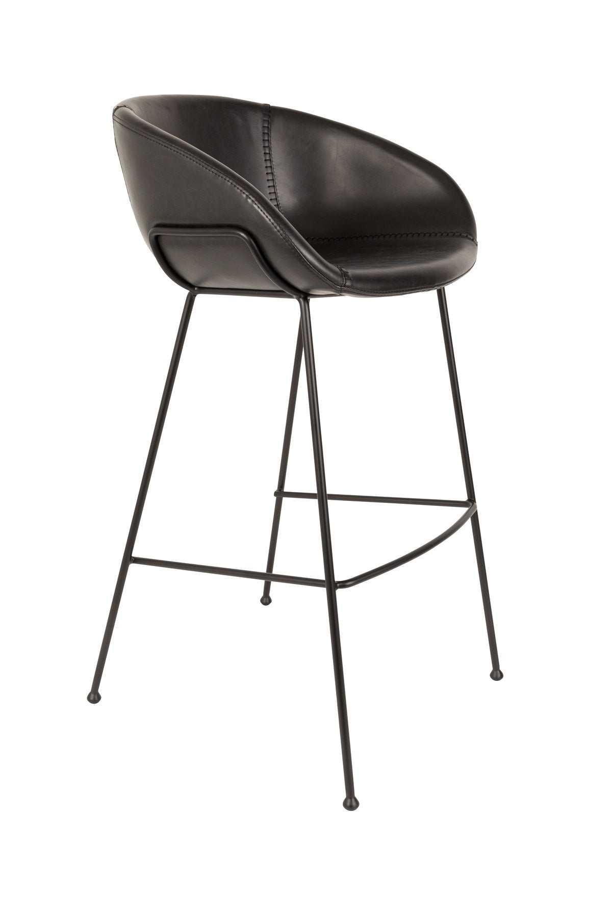 Barstuhl Feston in Schwarz präsentiert im Onlineshop von KAQTU Design AG. Barstuhl ist von Zuiver