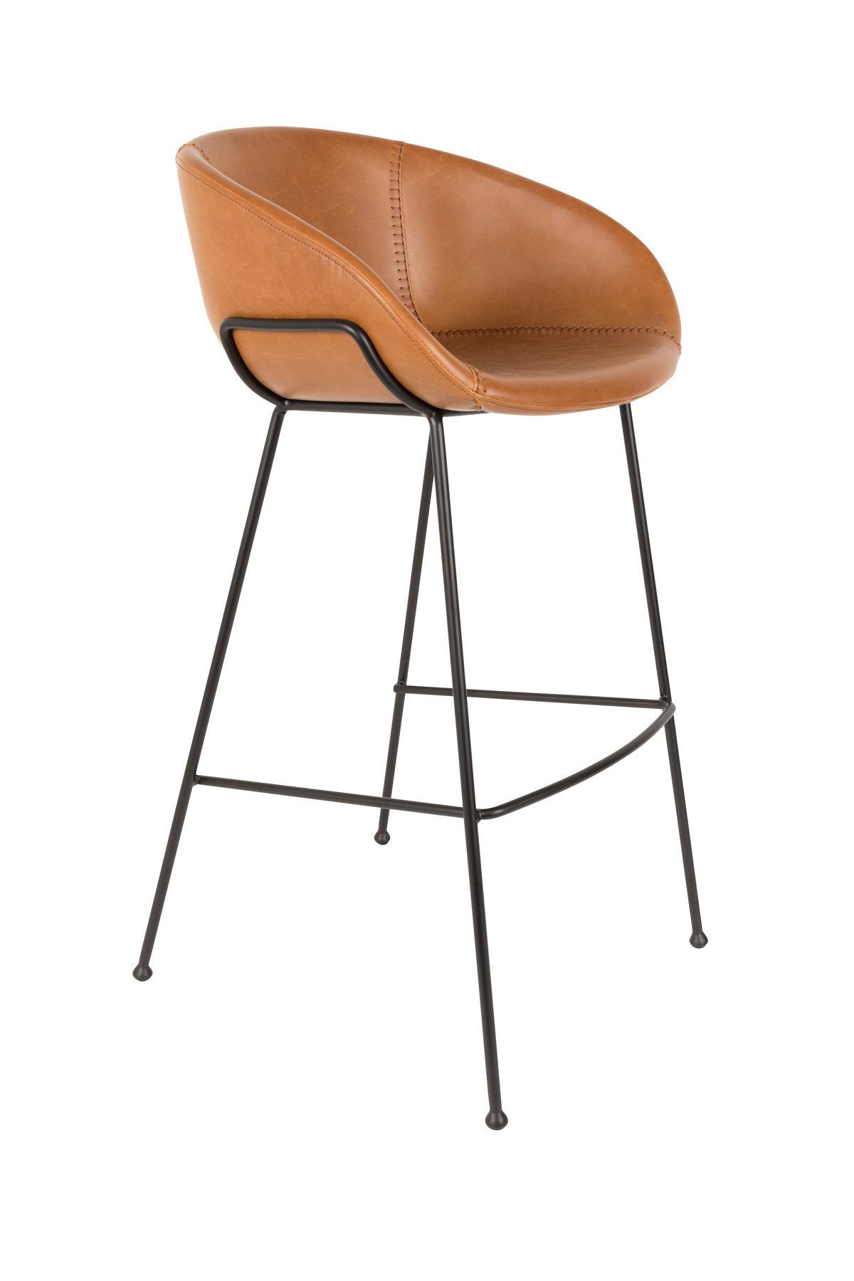 Barstuhl Feston in Braun präsentiert im Onlineshop von KAQTU Design AG. Barstuhl ist von Zuiver