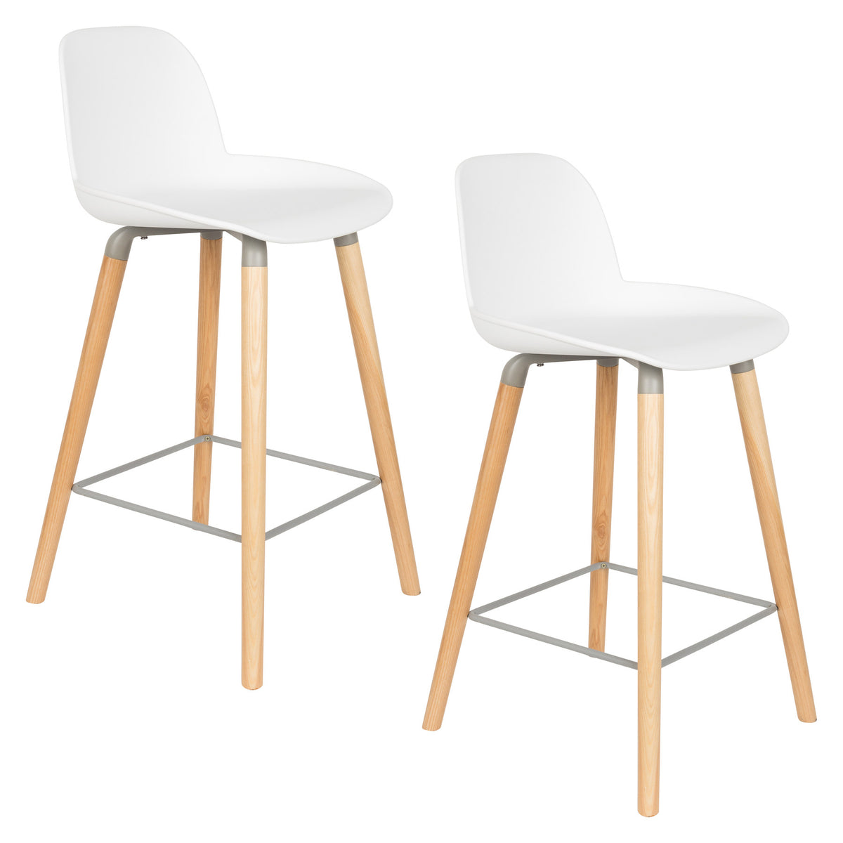Barstuhl Albert Kuip in Weiss präsentiert im Onlineshop von KAQTU Design AG. Barstuhl ist von Zuiver