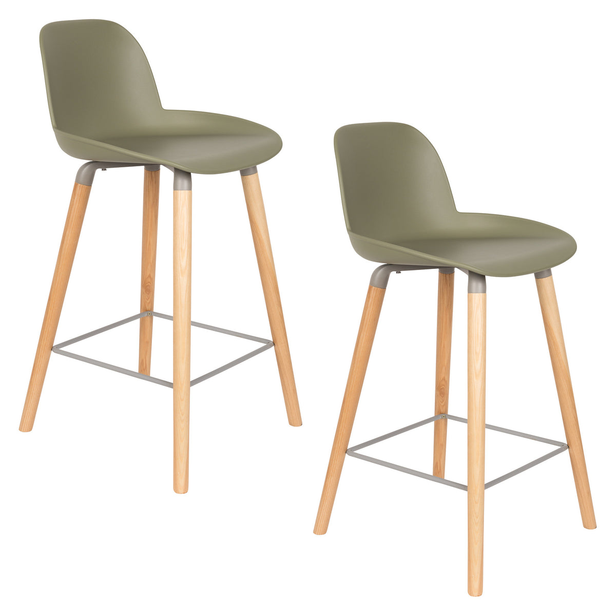 Barstuhl Albert Kuip in Grün präsentiert im Onlineshop von KAQTU Design AG. Barstuhl ist von Zuiver