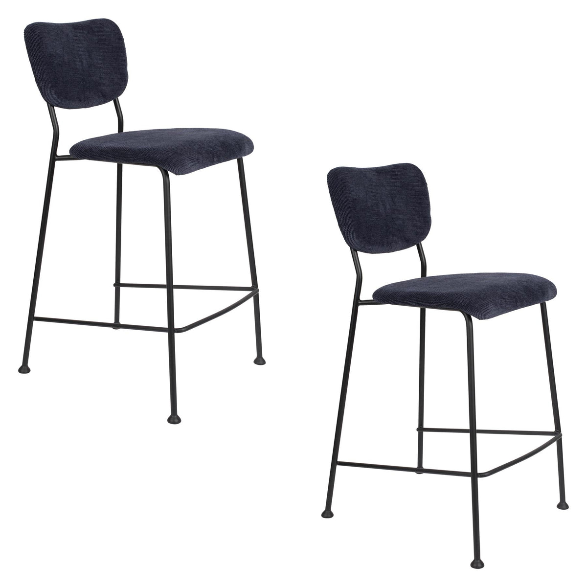 Barstuhl Benson in Blau präsentiert im Onlineshop von KAQTU Design AG. Barstuhl ist von Zuiver