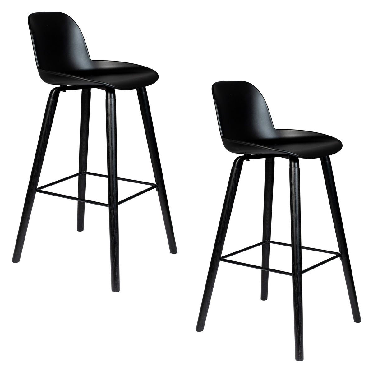 Barstuhl Albert Kuip in Schwarz präsentiert im Onlineshop von KAQTU Design AG. Barstuhl ist von Zuiver