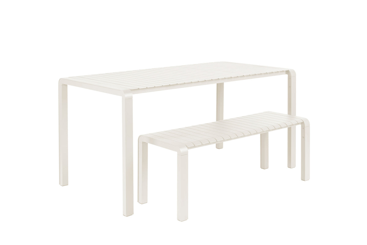 Gartenbank Vondel in Weiss präsentiert im Onlineshop von KAQTU Design AG. Gartenbank ist von Zuiver