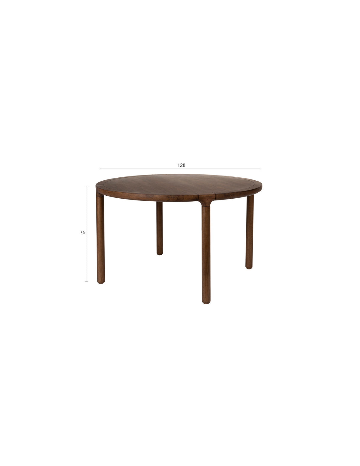 Tisch Storm in Braun präsentiert im Onlineshop von KAQTU Design AG. Esstisch ist von Zuiver