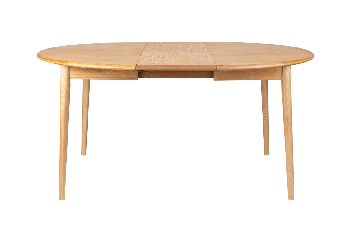 Twist Tisch rund 120/160 Eiche in beige präsentiert im Onlineshop von KAQTU Design AG. Esstisch ist von Zuiver