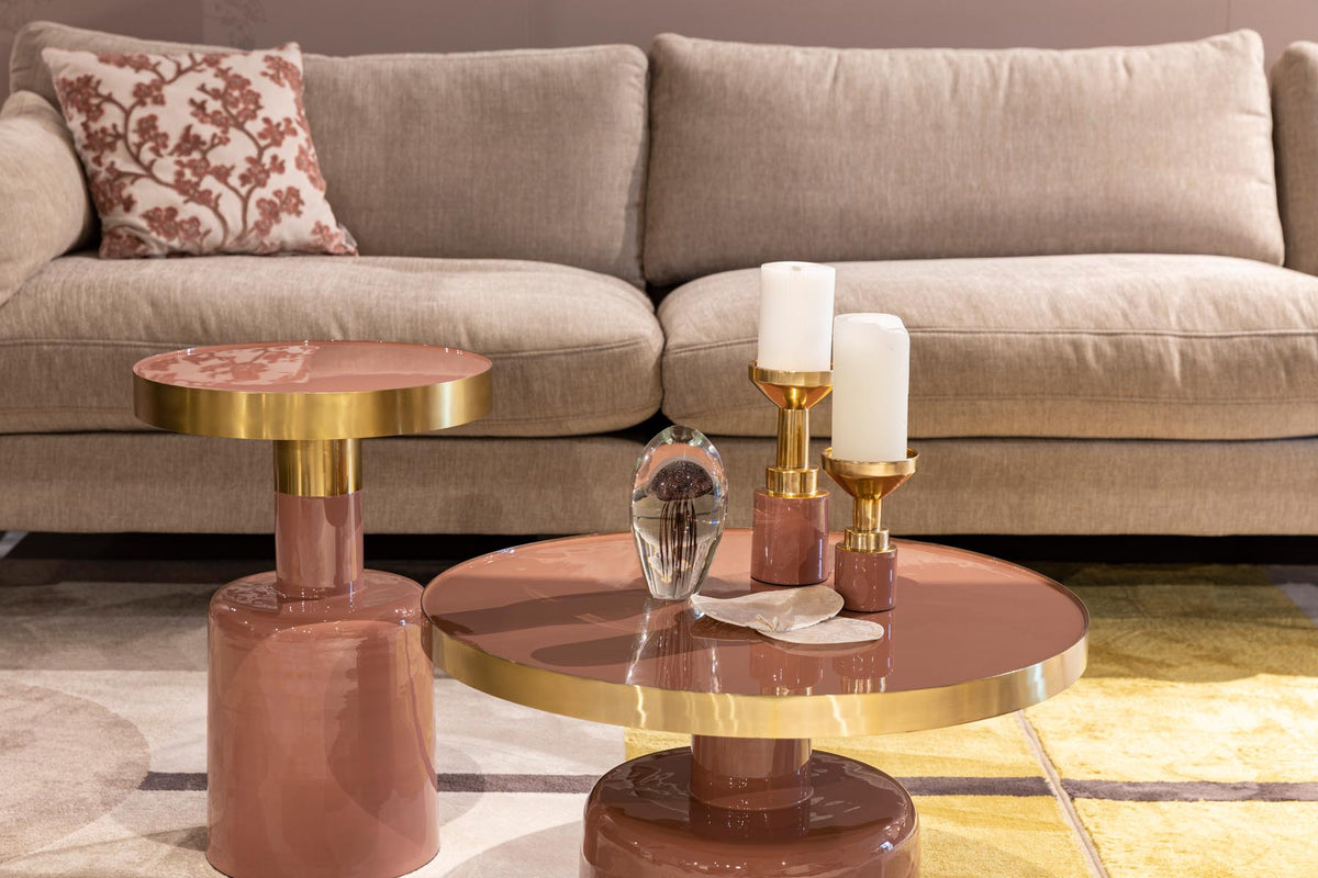 Beistelltisch Glam in Rosa präsentiert im Onlineshop von KAQTU Design AG. Couchtisch ist von Zuiver