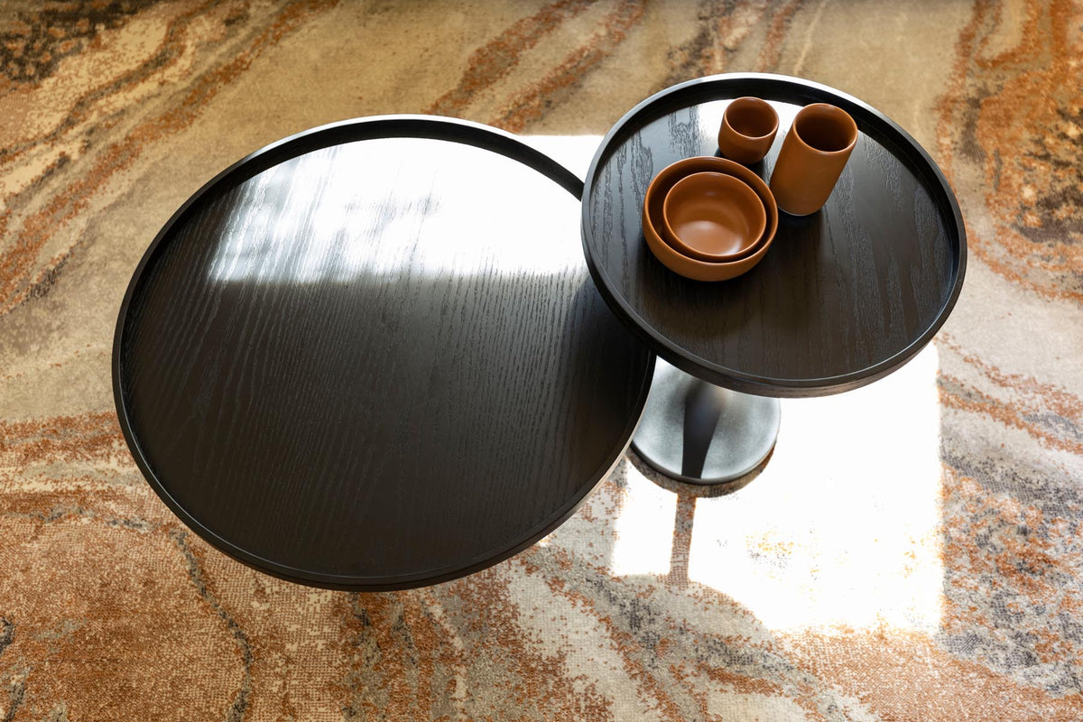 Beistelltisch Jason in Schwarz präsentiert im Onlineshop von KAQTU Design AG. Couchtisch ist von Zuiver