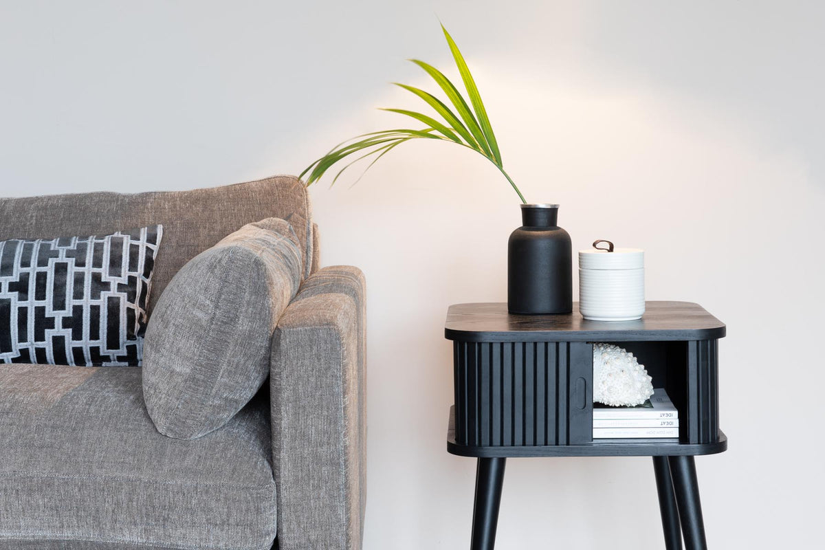 Beistelltisch Barbier in Schwarz präsentiert im Onlineshop von KAQTU Design AG. Beistelltisch ist von Zuiver