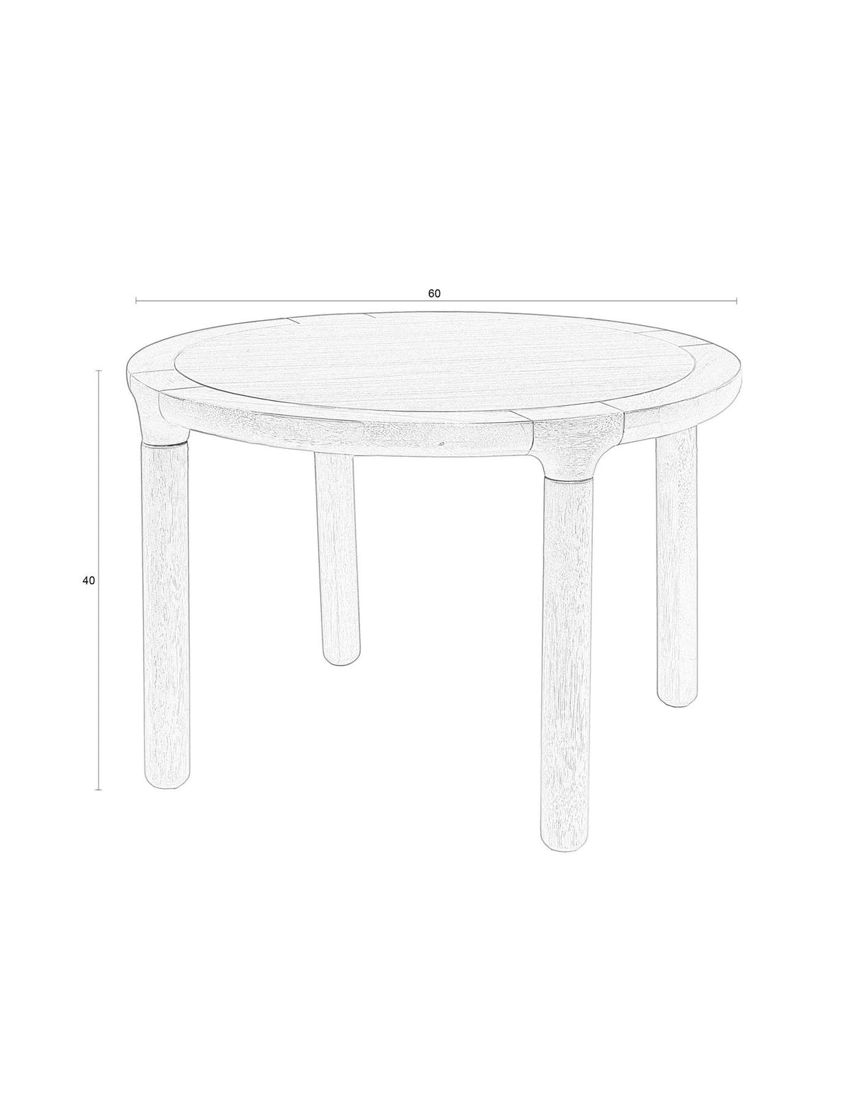 Coffee Tisch Storm in Natur präsentiert im Onlineshop von KAQTU Design AG. Couchtisch ist von Zuiver