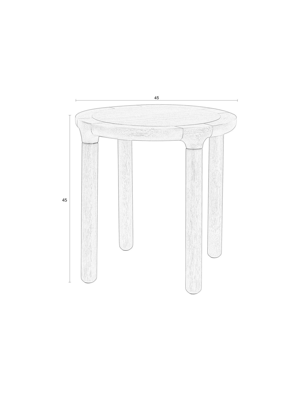 Beistelltisch Storm in Braun präsentiert im Onlineshop von KAQTU Design AG. Beistelltisch ist von Zuiver