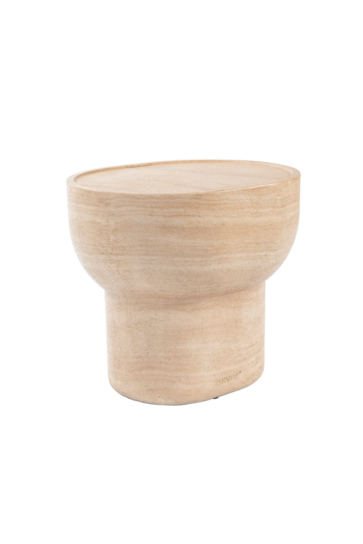 Edler Beistelltisch Oval in beige präsentiert im Onlineshop von KAQTU Design AG. Beistelltisch ist von Zuiver
