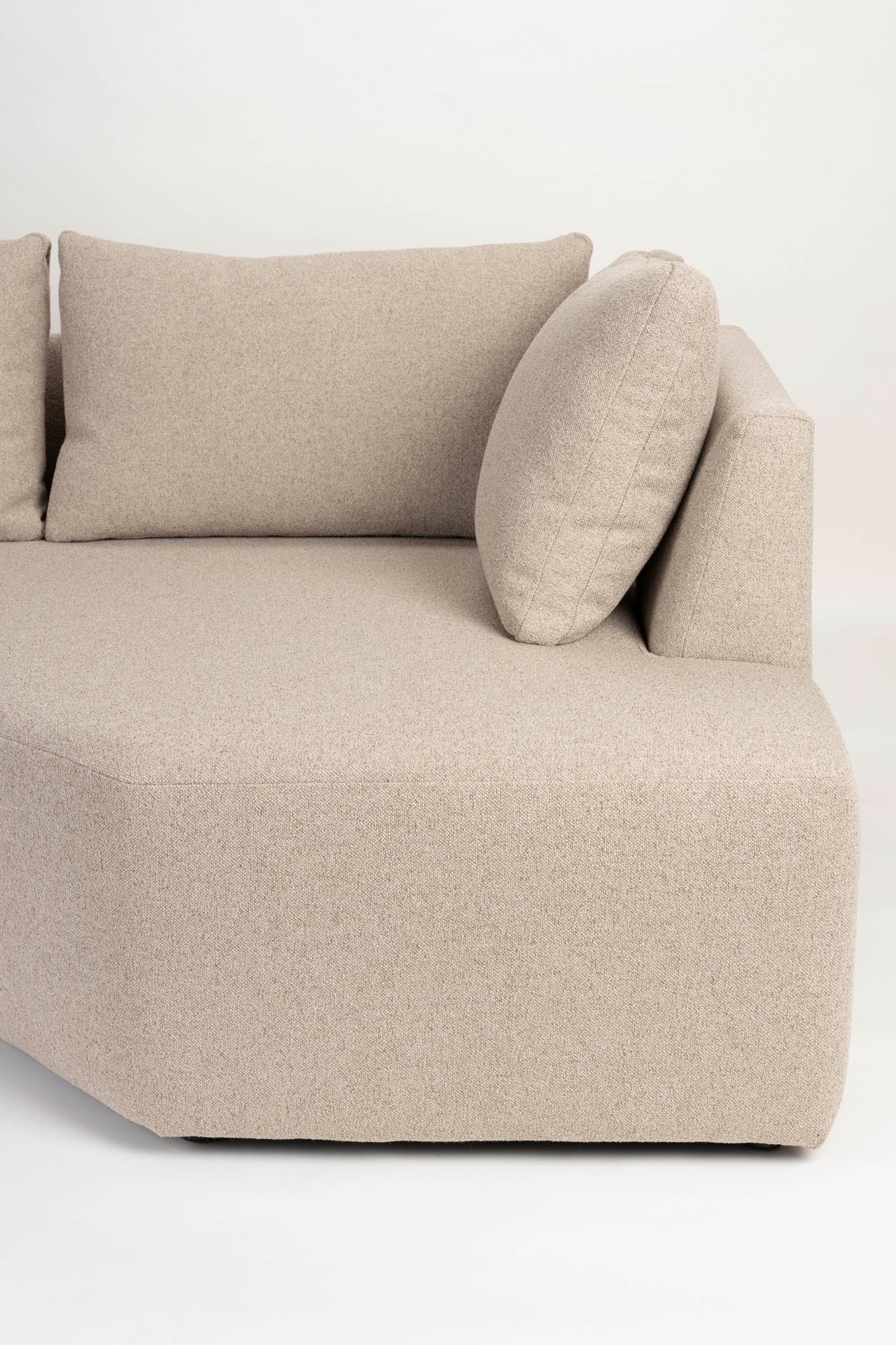 Das Sofa-Element Prosper Seat Right von Zuiver kombiniert modernes Design mit Komfort und passt perfekt in stilvolle Wohnräume.