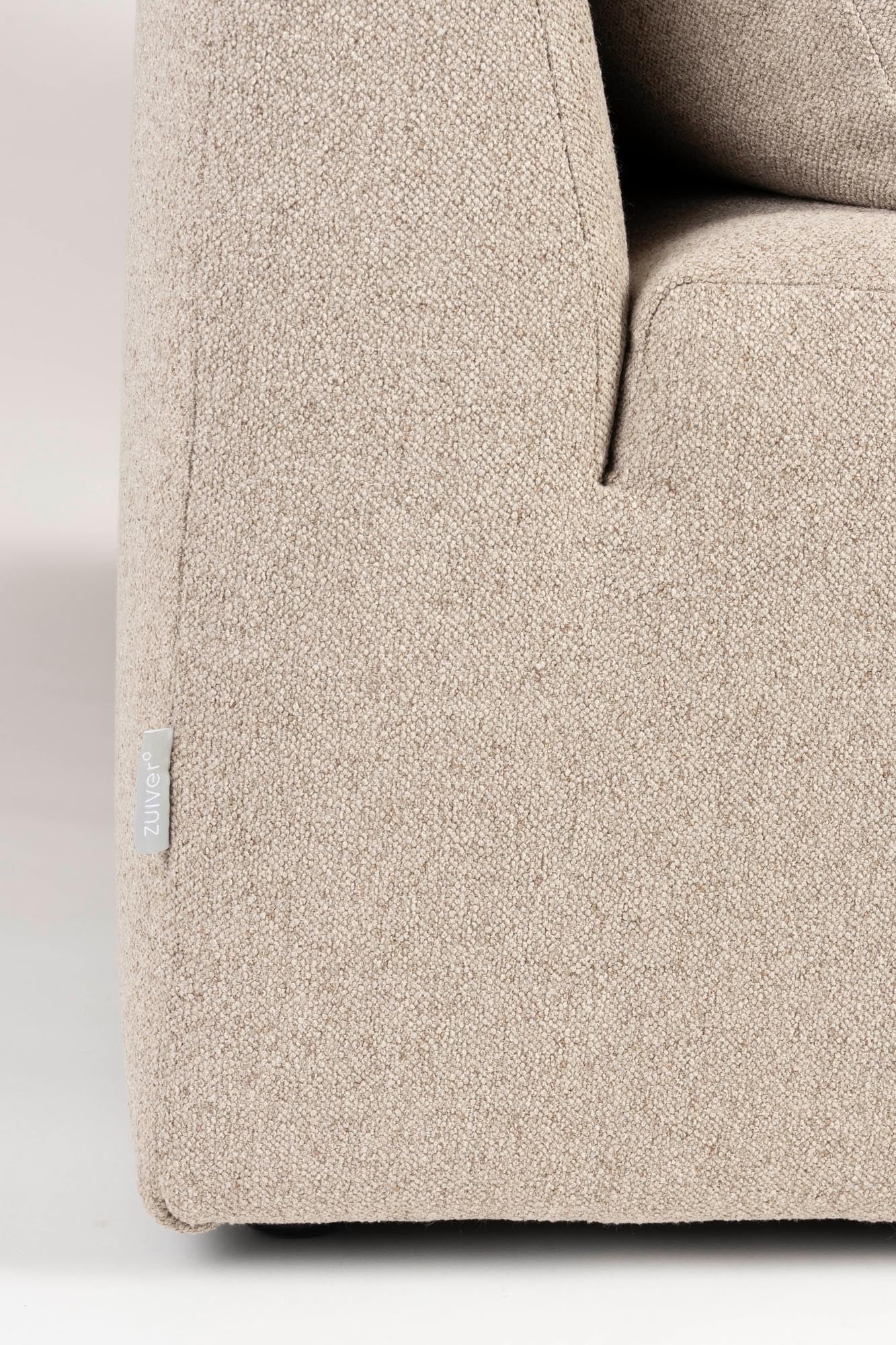 Das Sofa Prosper Chaise Longue Left von Zuiver bietet stilvolles Design, erstklassigen Komfort und hochwertige Materialien.