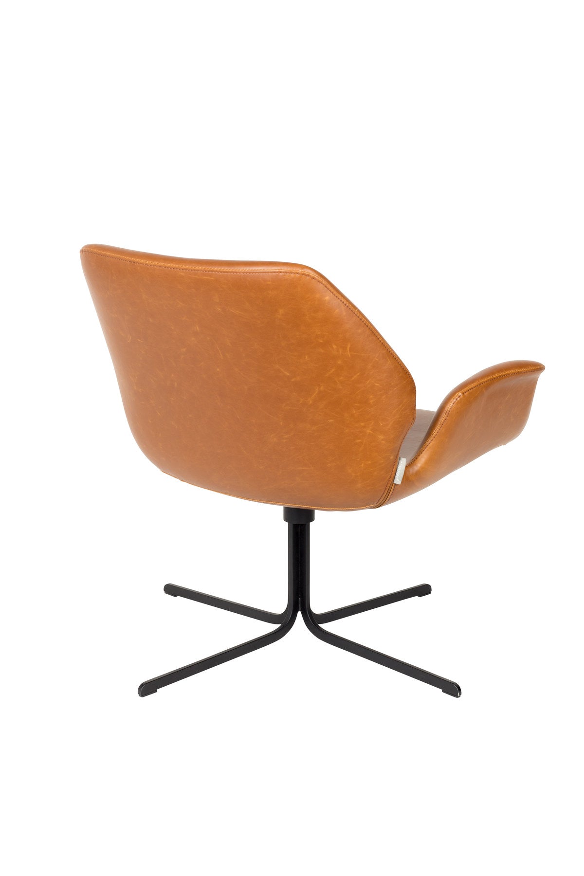 Lounge Sessel Nikki in Braun präsentiert im Onlineshop von KAQTU Design AG. Sessel mit Armlehnen ist von Zuiver