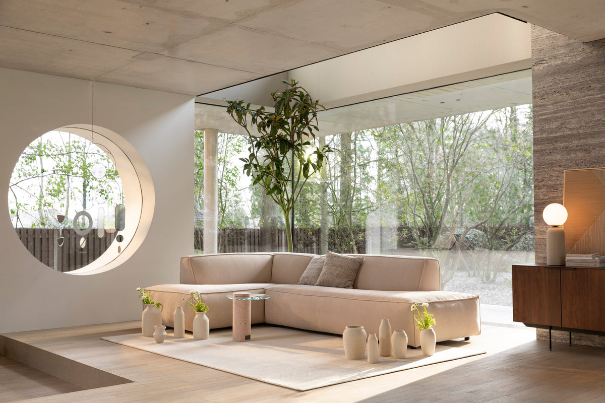 SOFA FAT FREDDY links in Natur präsentiert im Onlineshop von KAQTU Design AG. Ecksofa links ist von Zuiver