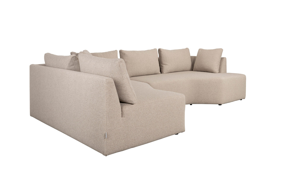 Prosper Sofa Left in Cappucino präsentiert im Onlineshop von KAQTU Design AG. L-Sofa links ist von Zuiver