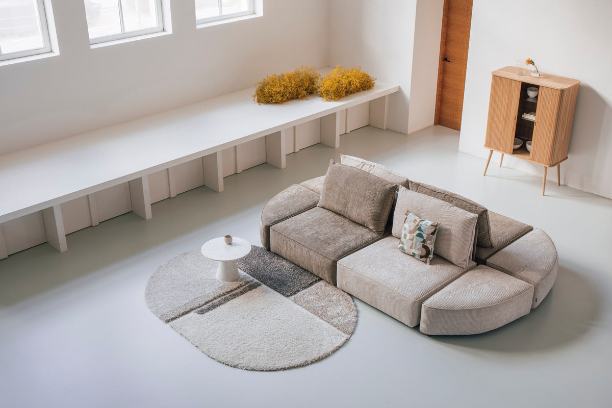 Sideboard Barbier in Natur präsentiert im Onlineshop von KAQTU Design AG. High-Sideboard ist von Zuiver