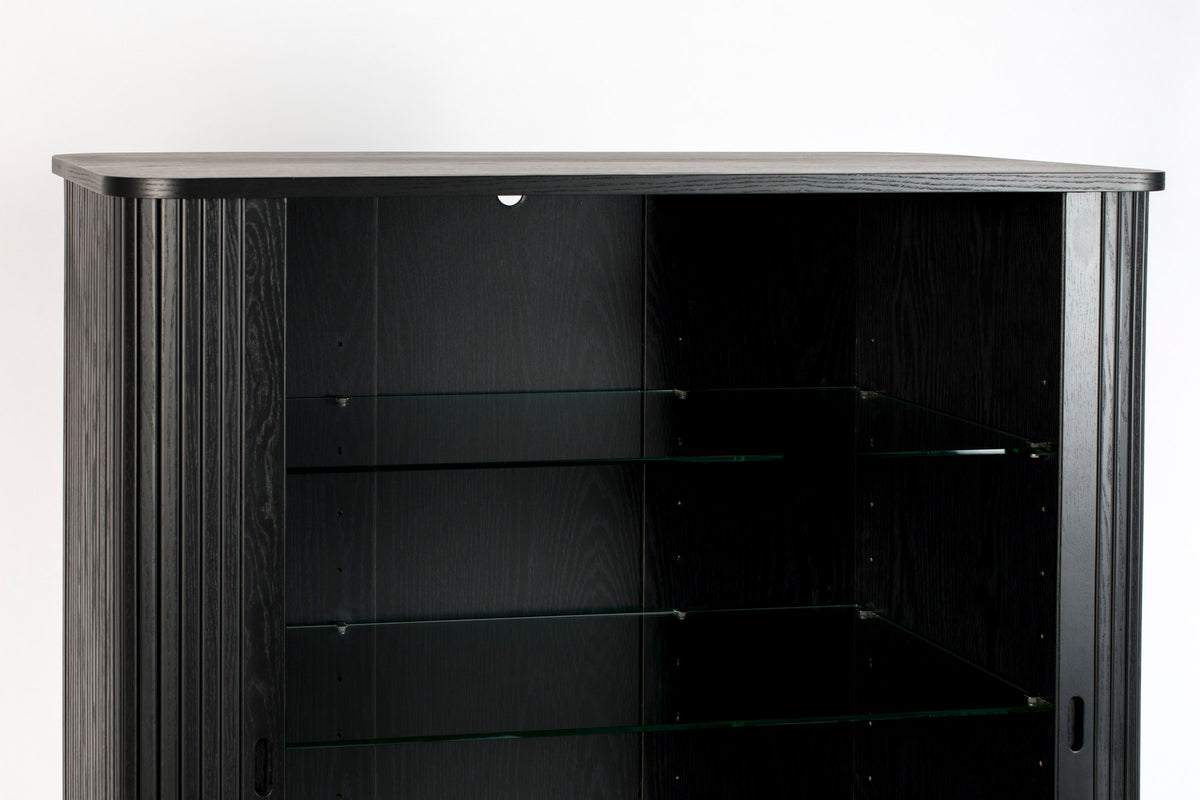 Sideboard Barbier in Schwarz präsentiert im Onlineshop von KAQTU Design AG. High-Sideboard ist von Zuiver