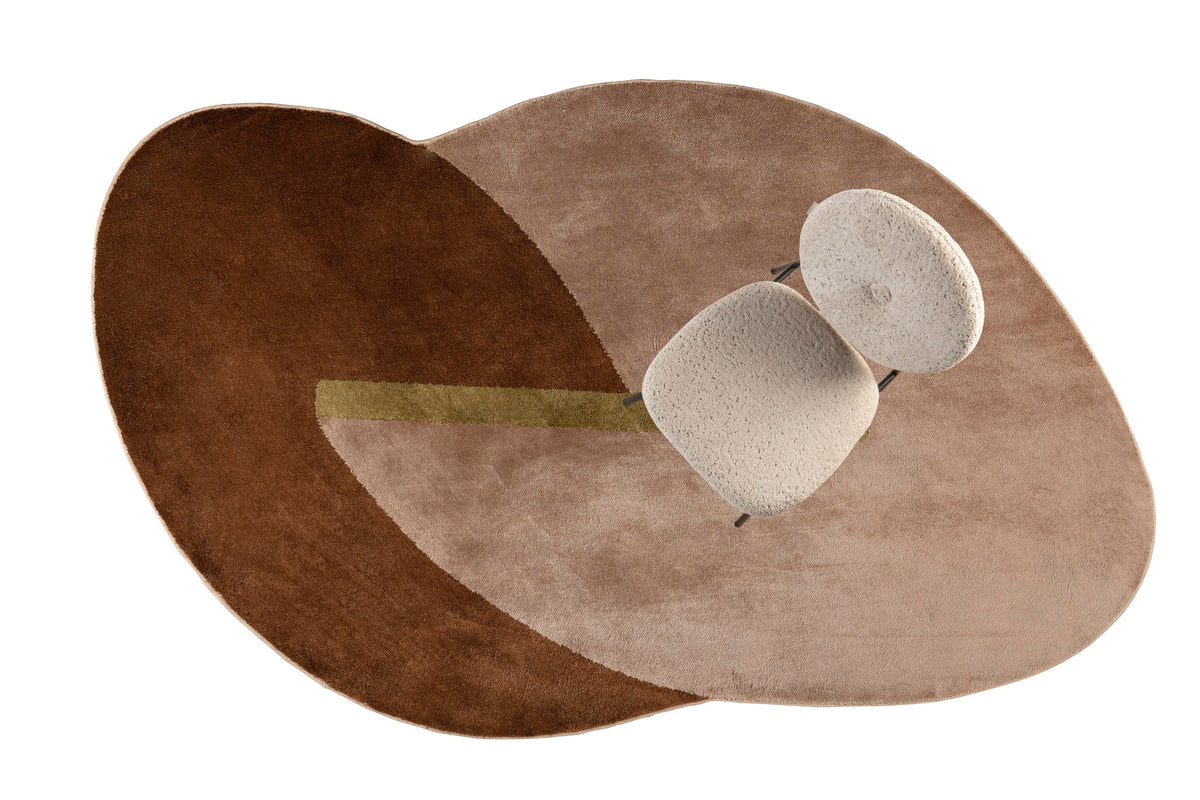 Teppich Phila in Terra präsentiert im Onlineshop von KAQTU Design AG. Teppich ist von Zuiver