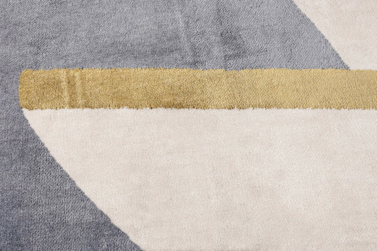 Teppich Phila in Blau präsentiert im Onlineshop von KAQTU Design AG. Teppich ist von Zuiver