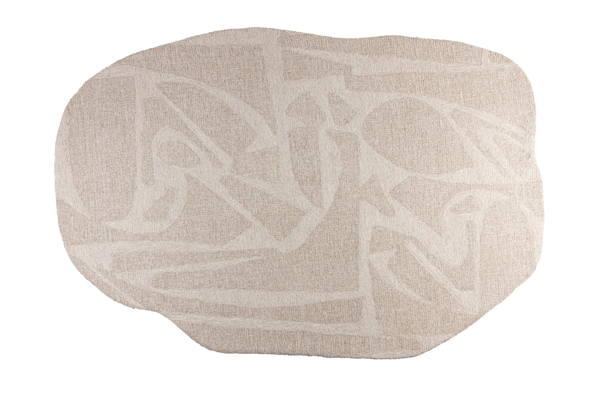 Teppich Forms in Weiss präsentiert im Onlineshop von KAQTU Design AG. Teppich ist von Zuiver