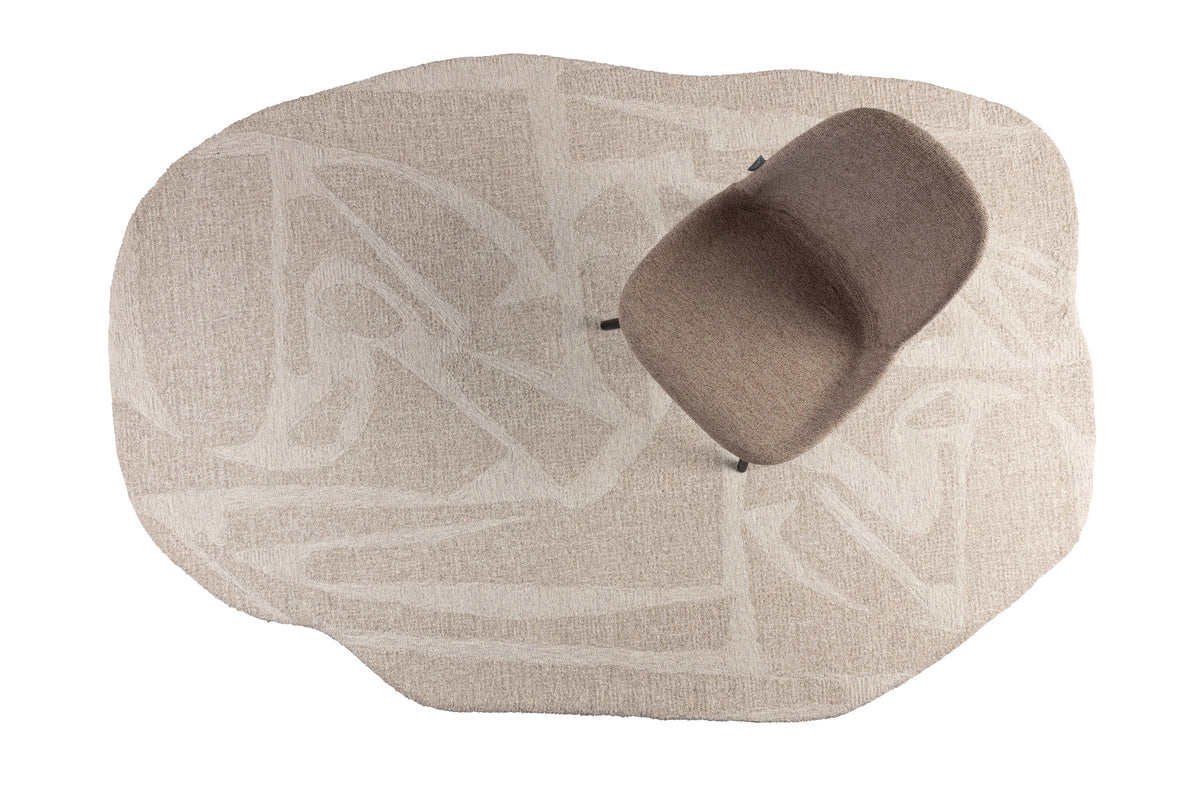 Teppich Forms in Weiss präsentiert im Onlineshop von KAQTU Design AG. Teppich ist von Zuiver
