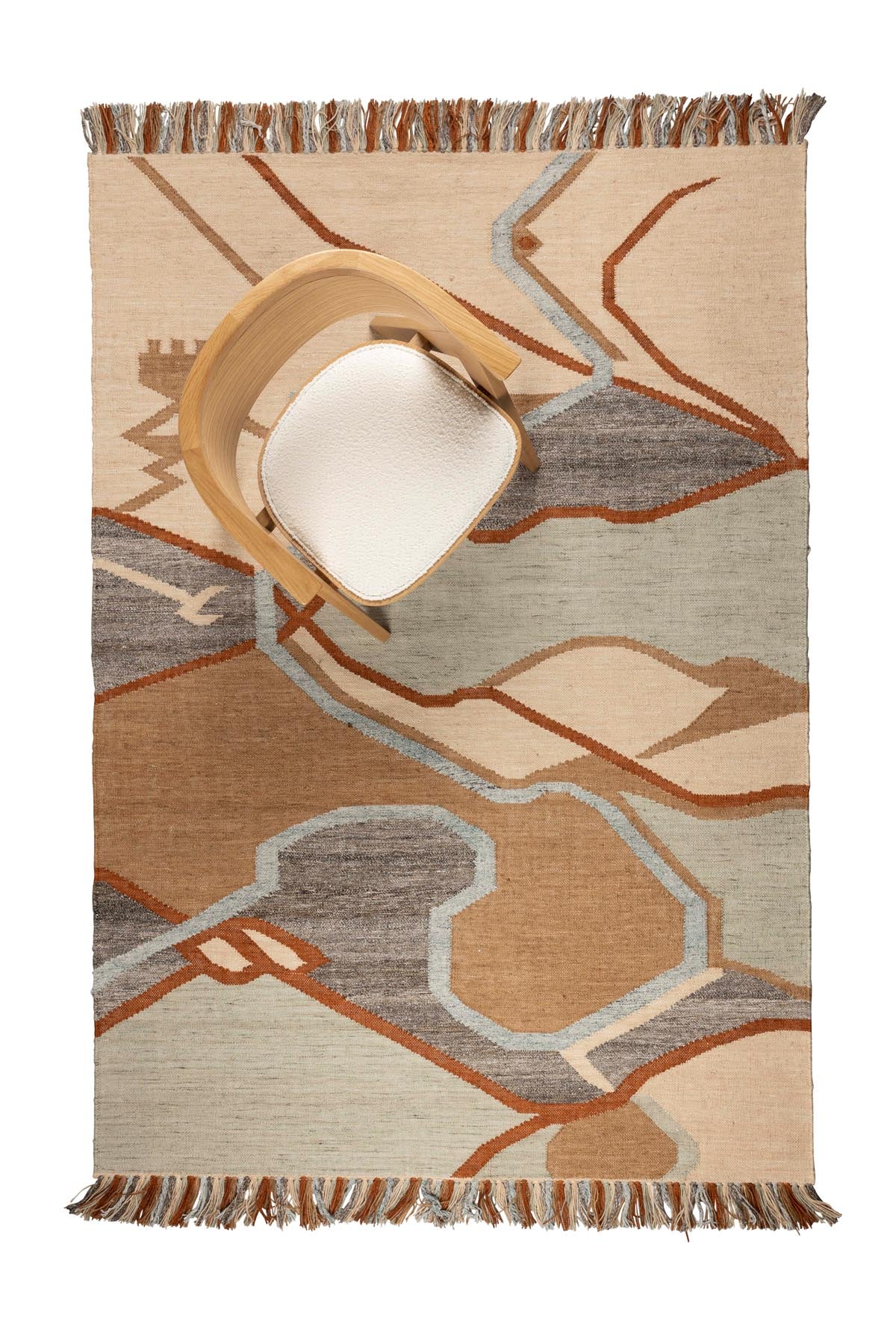 Saigon Teppich 160x230 in orange präsentiert im Onlineshop von KAQTU Design AG. Teppich ist von Zuiver