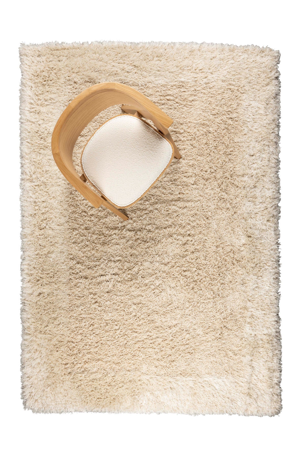 Curly Teppich 160x230 in beige präsentiert im Onlineshop von KAQTU Design AG. Teppich ist von Zuiver