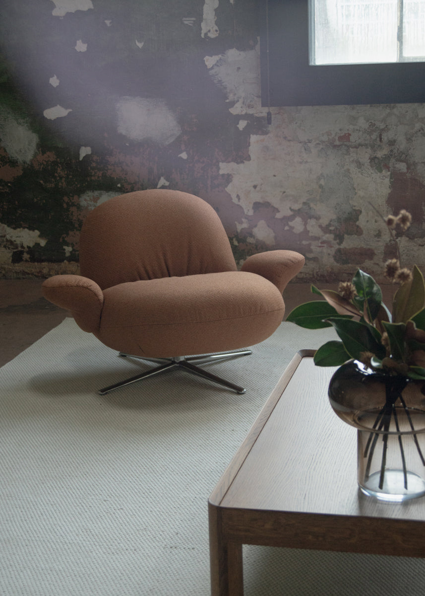 Baoza BAO01 - Sessel in Rust 407 präsentiert im Onlineshop von KAQTU Design AG. Drehsessel ist von Tamo