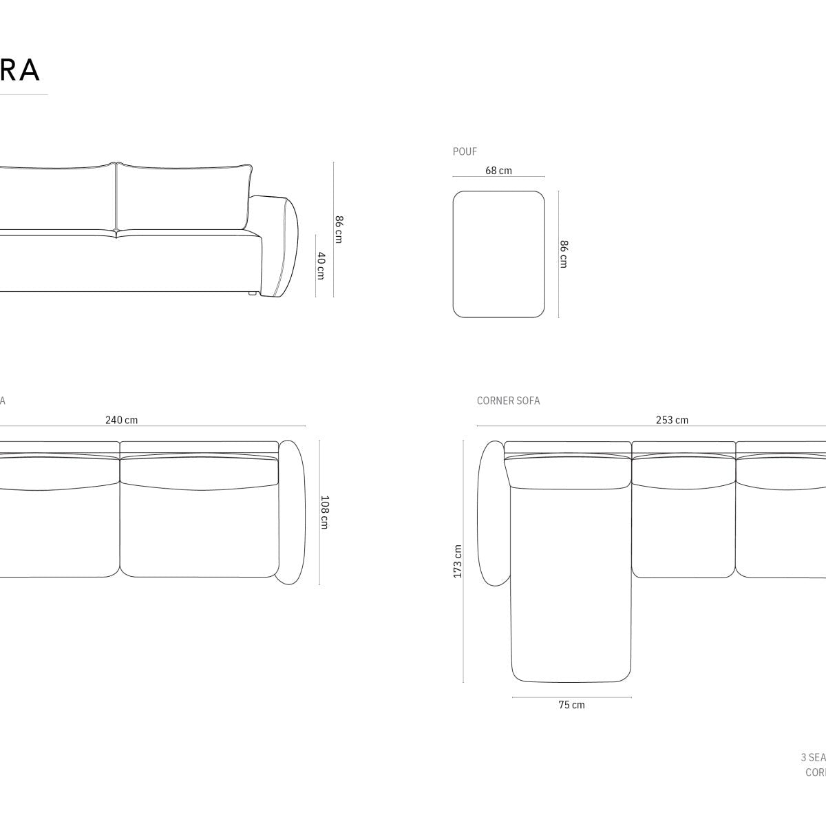 Matera von Cosmopolitan Design: Sofas für jeden Raum