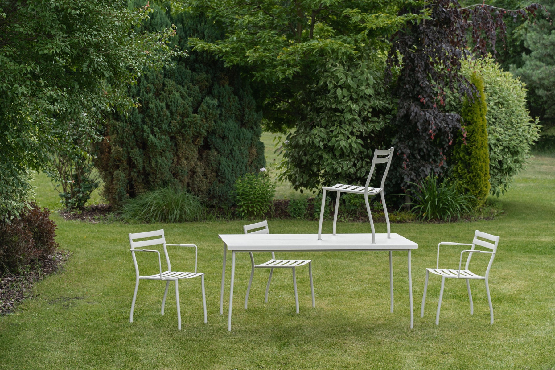 Flaner FLR02 - Stuhl, Set von 2 Stück in Türkis präsentiert im Onlineshop von KAQTU Design AG. Gartenstuhl ist von Mdd