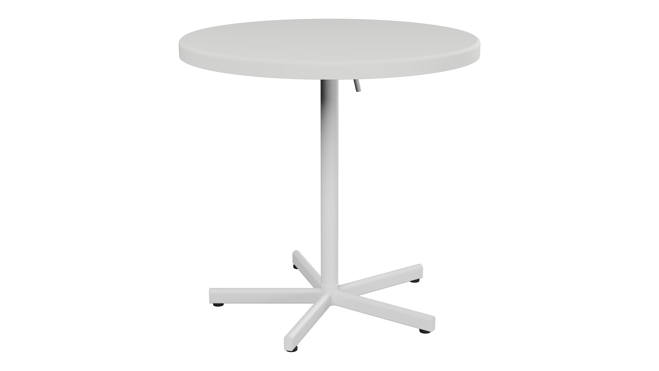 Bodensee Glasfaser-Gartentisch ø75 klappbar in Alusilber präsentiert im Onlineshop von KAQTU Design AG. Gartentisch ist von Schaffner