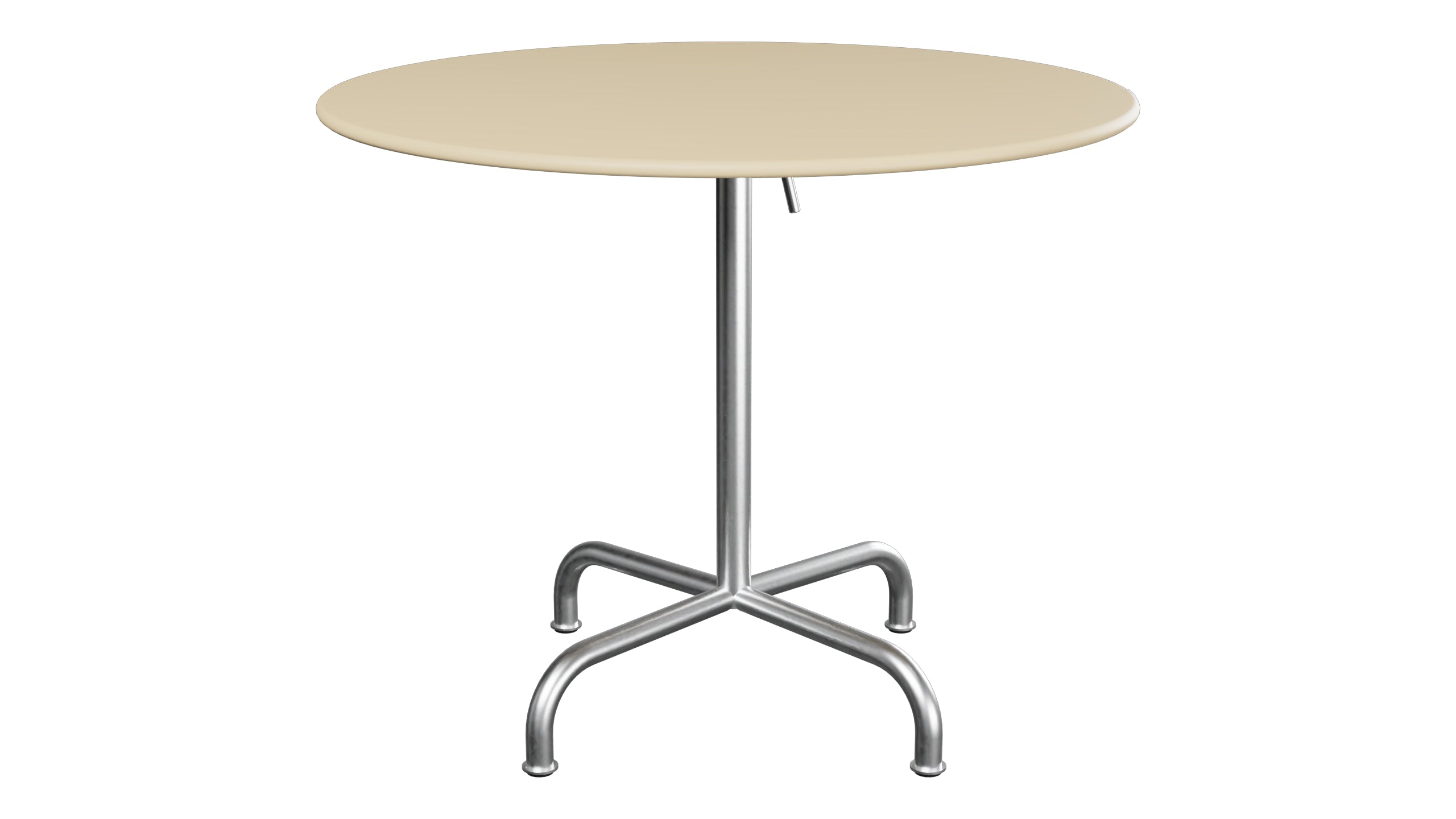 Rigi Metall-Gartentisch ø90 klappbar in Pastellbraun präsentiert im Onlineshop von KAQTU Design AG. Gartentisch ist von Schaffner
