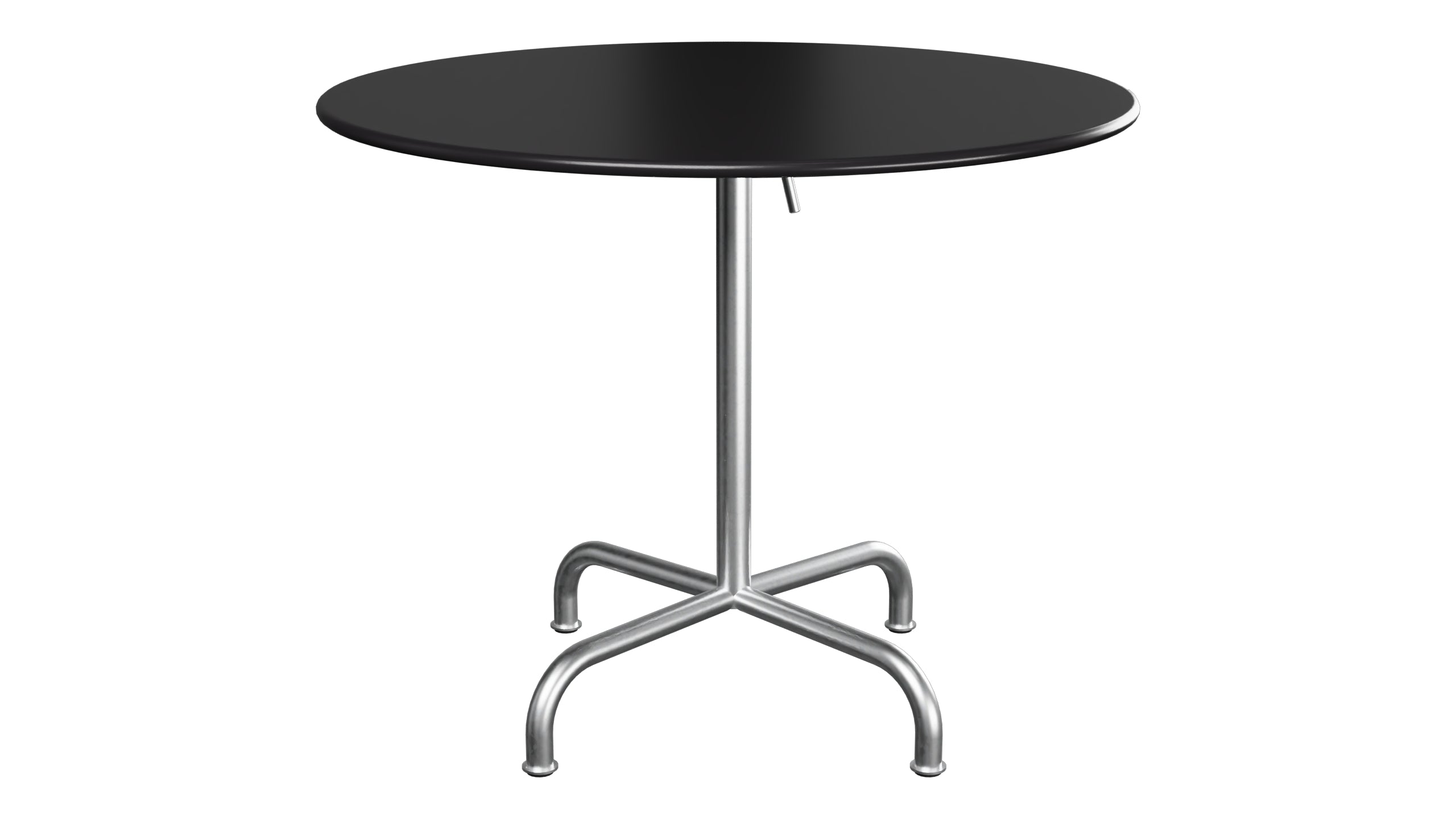 Rigi Metall-Gartentisch ø90 klappbar in Schwarz präsentiert im Onlineshop von KAQTU Design AG. Gartentisch ist von Schaffner