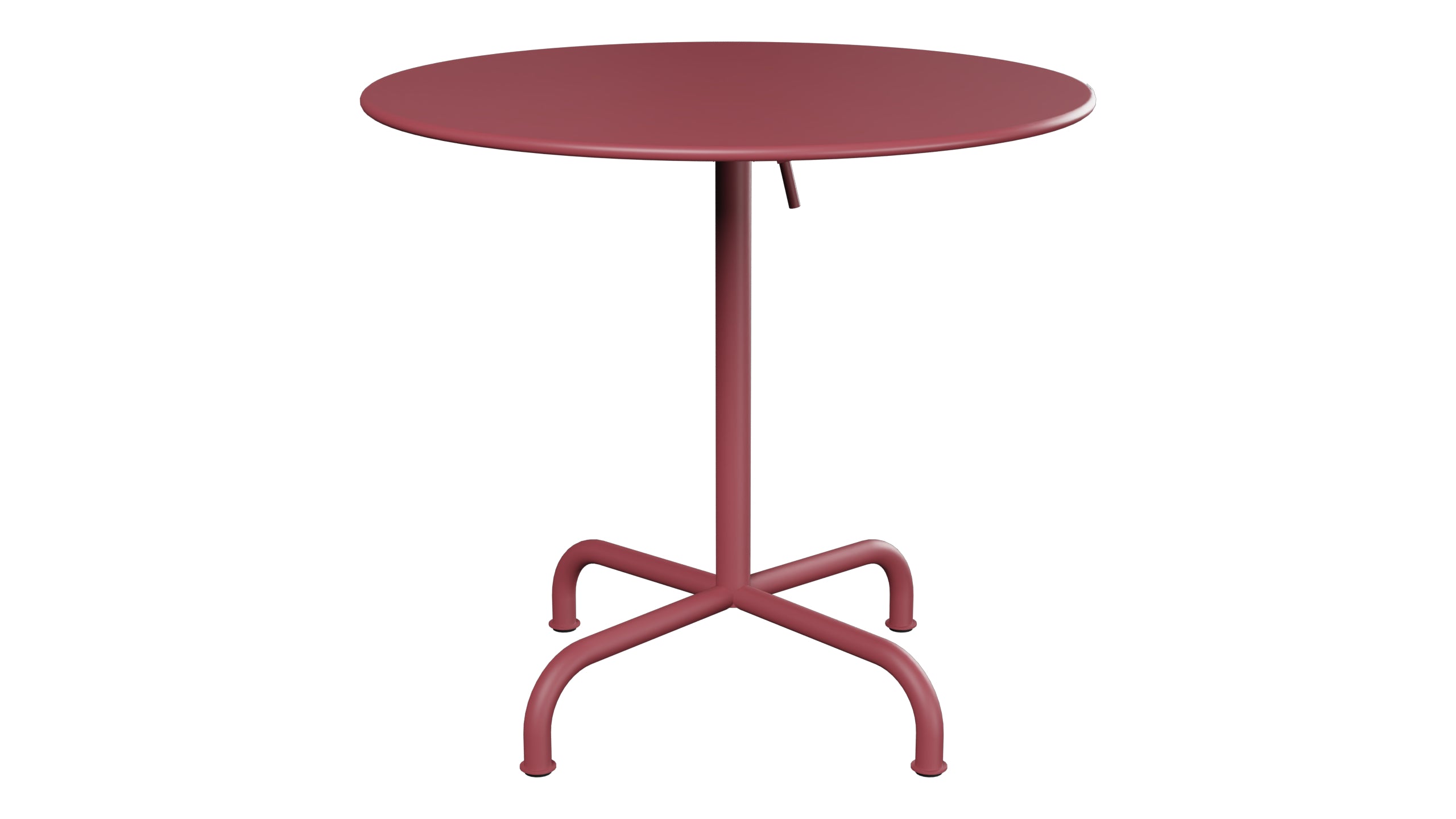 Rigi Metall-Gartentisch ø80 klappbar in Bordeaux präsentiert im Onlineshop von KAQTU Design AG. Gartentisch ist von Schaffner
