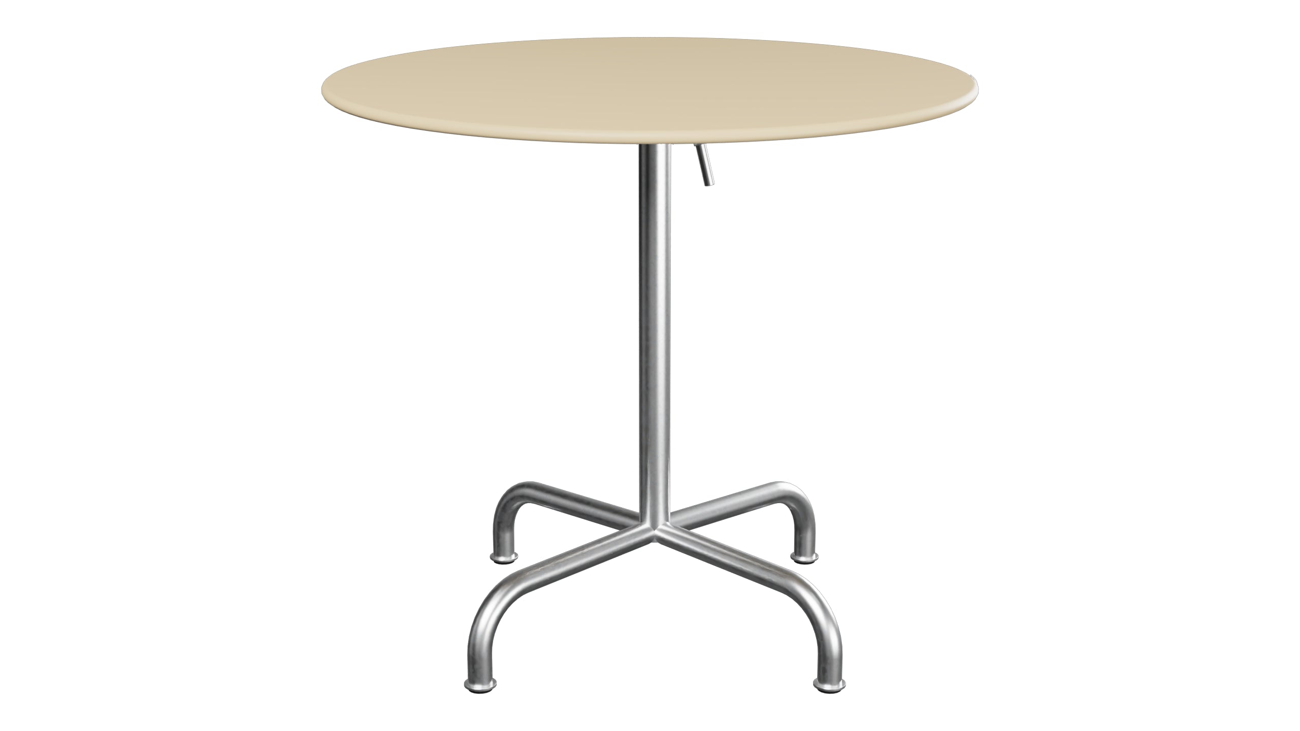 Rigi Metall-Gartentisch ø80 klappbar in Pastellbraun präsentiert im Onlineshop von KAQTU Design AG. Gartentisch ist von Schaffner
