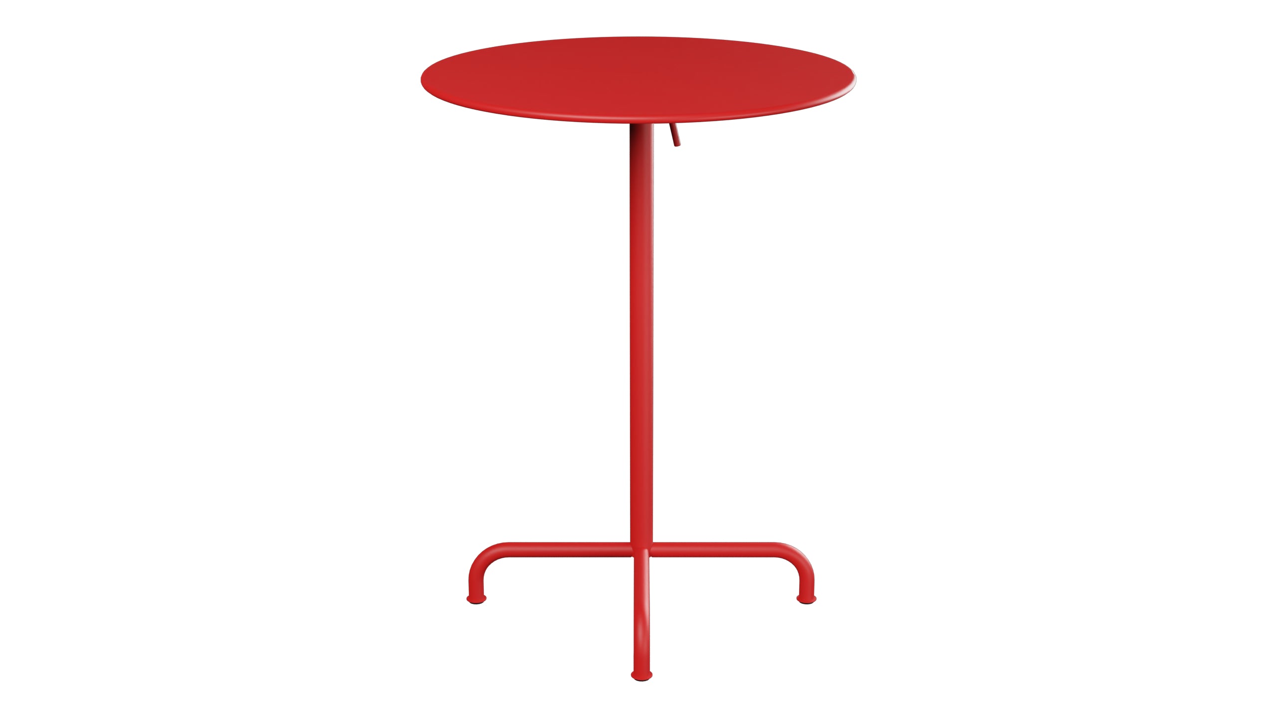 Rigi Metall-Stehtisch Outdoor ø80 / 110 klappbar in Rot präsentiert im Onlineshop von KAQTU Design AG. Hochtisch Outdoor ist von Schaffner