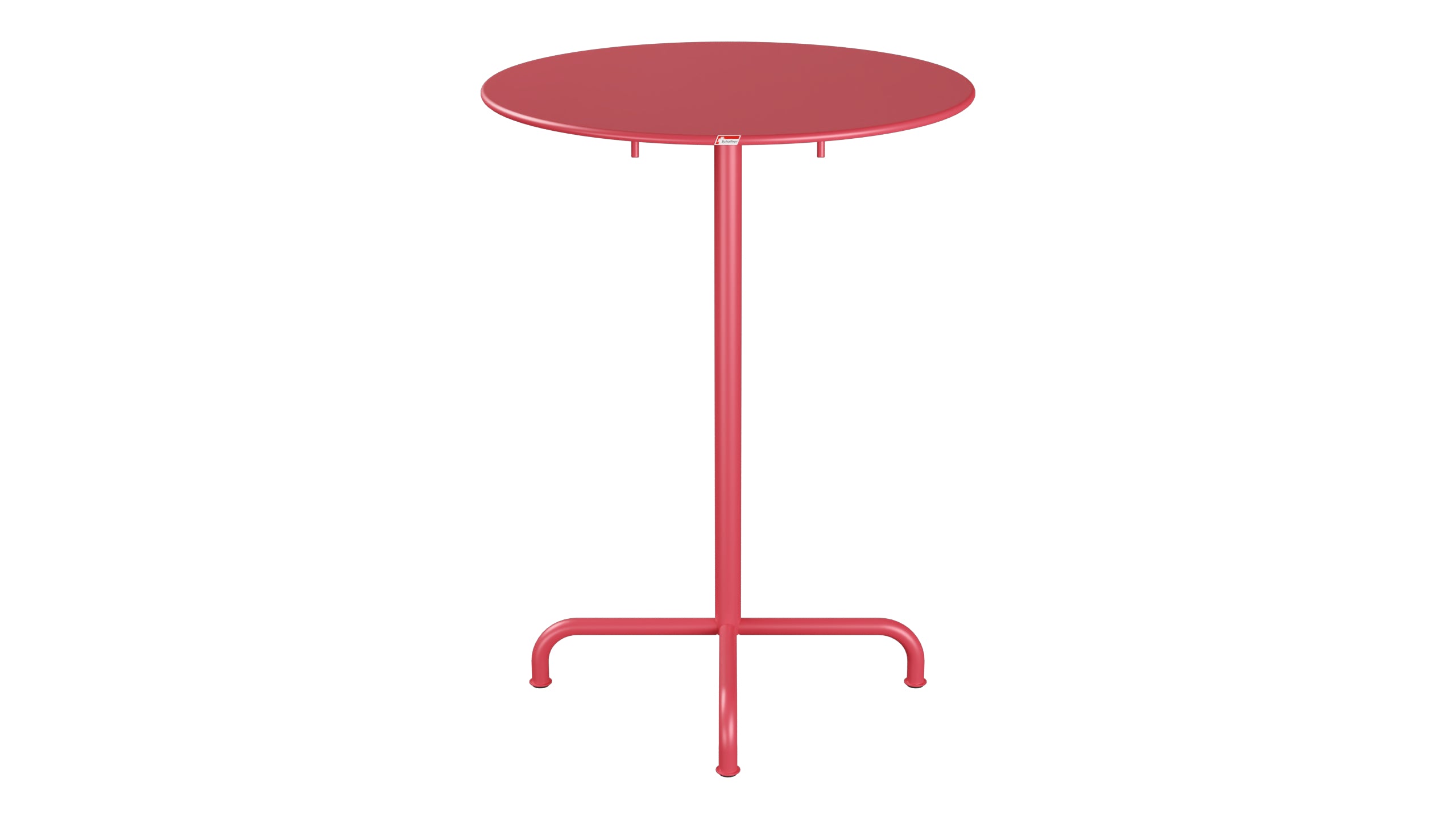 Rigi Metall-Stehtisch Outdoor ø80 / 110 klappbar in Ahornrot präsentiert im Onlineshop von KAQTU Design AG. Hochtisch Outdoor ist von Schaffner