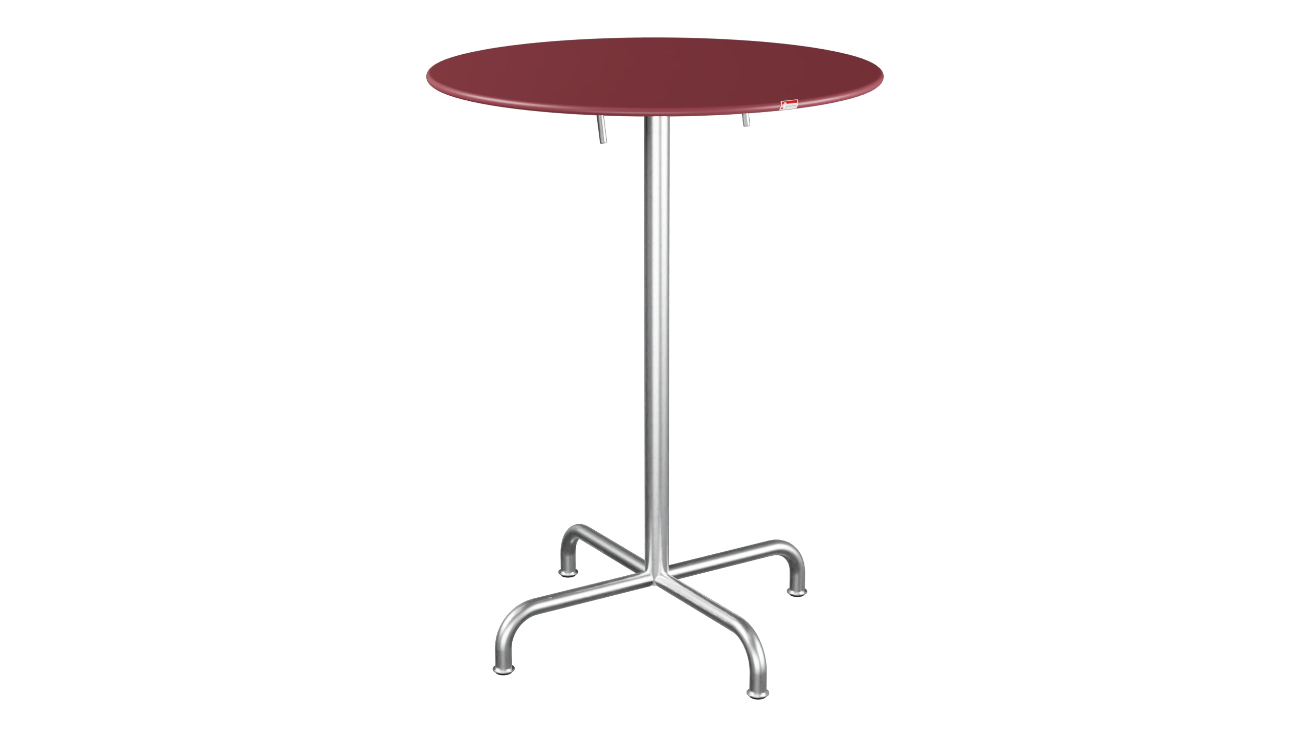 Rigi Metall-Stehtisch Outdoor ø80 / 110 klappbar in Bordeaux präsentiert im Onlineshop von KAQTU Design AG. Hochtisch Outdoor ist von Schaffner