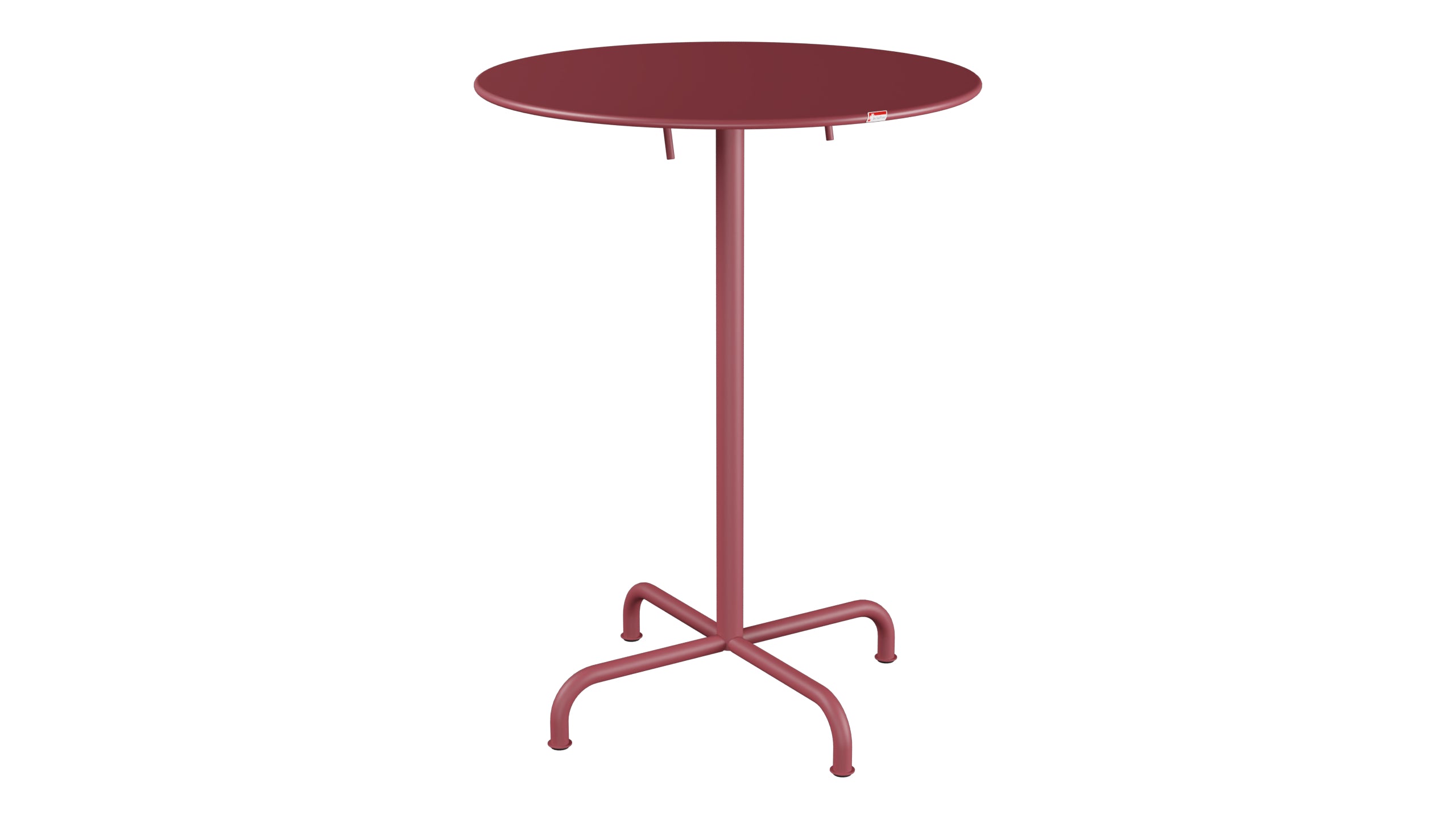 Rigi Metall-Stehtisch Outdoor ø80 / 110 klappbar in Bordeaux präsentiert im Onlineshop von KAQTU Design AG. Hochtisch Outdoor ist von Schaffner