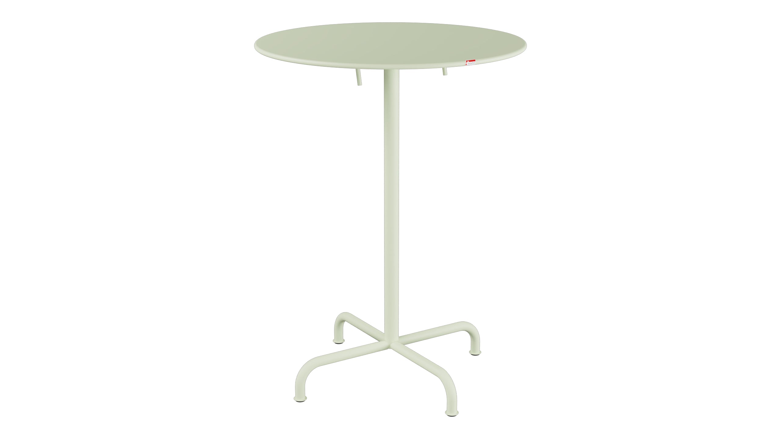 Rigi Metall-Stehtisch Outdoor ø80 / 110 klappbar in Pastellgrün präsentiert im Onlineshop von KAQTU Design AG. Hochtisch Outdoor ist von Schaffner